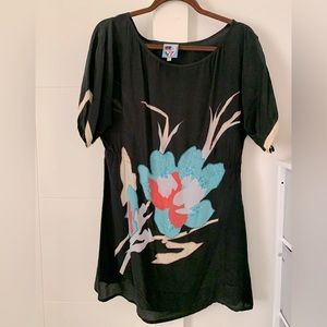 Uttam Boutique Silk Dress with Beading S